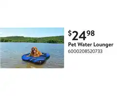 Walmart Pet Water Lounger​ offer
