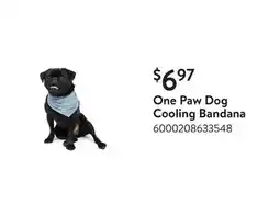 Walmart One Paw Dog Cooling Bandana offer