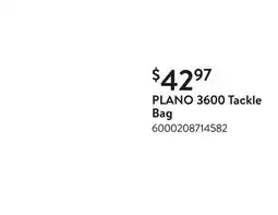 Walmart PLANO 3600 Tackle Bag offer