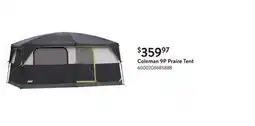 Walmart Coleman 9P Praire Tent offer