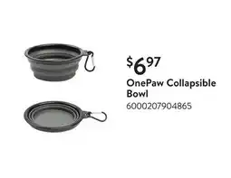 Walmart OnePaw Collapsible Bowl offer