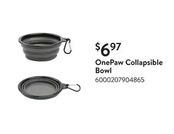 Walmart OnePaw Collapsible Bowl offer