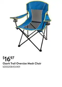 Walmart Ozark Trail Oversize Mesh Chair offer