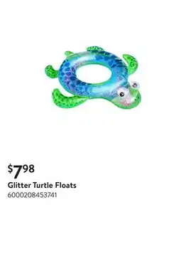 Walmart Glitter Turtle Floats offer