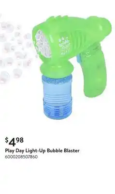 Walmart Play Day Light-Up Bubble Blaster offer