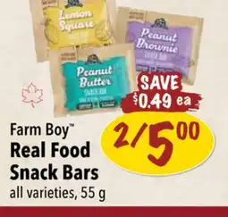 Farm Boy Farm Boy Real Food Snack Bars offer