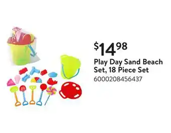 Walmart Play Day Sand Beach Set, 18 Piece Set offer