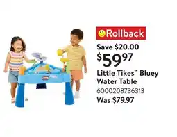 Walmart Little Tikes Bluey Water Table offer