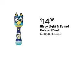 Walmart Bluey Light & Sound Bubble Wand offer