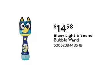 Walmart Bluey Light & Sound Bubble Wand offer