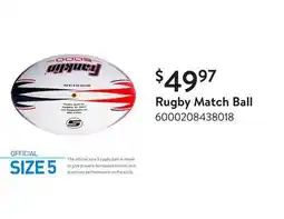 Walmart Rugby Match Ball offer