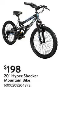 Walmart 20 Hyper Shocker Mountain Bike offer
