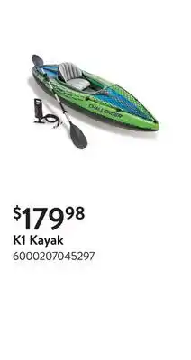 Walmart K1 Kayak offer