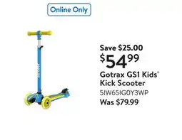 Walmart Gotrax GS1 Kids' Kick Scooter offer