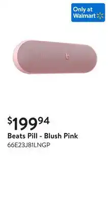 Walmart Beats Pill - Blush Pink offer