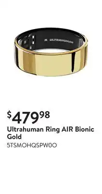 Walmart Ultrahuman Ring AIR Bionic Gold offer