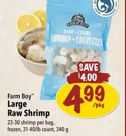 Farm Boy Farm Boy Large Raw Shrimp offer