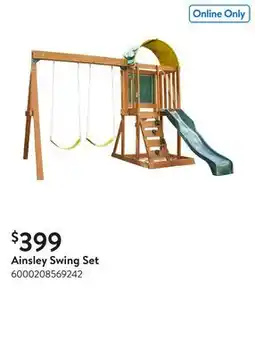 Walmart Ainsley Swing Set​ offer