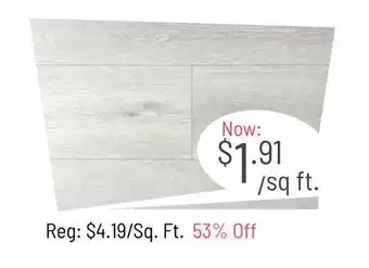 Hardwood Design Centre VINYL FLOORING offer