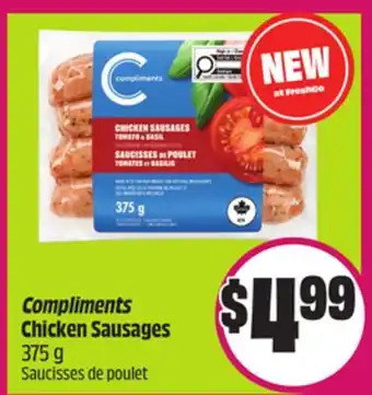 FreshCo Compliments Chicken Sausages 375 g offer