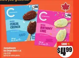 FreshCo Compliments Ice Cream Bars 6 pk offer