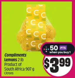 FreshCo Compliments Lemons 2 lb Product of South Africa 907 g offer