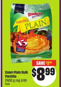 FreshCo Dawn Plain Bulk Paratha 2400 g offer