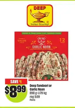 FreshCo Deep Tandoori or Garlic Naan 898 g-1.179 kg offer