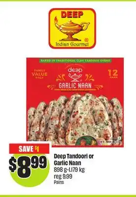 FreshCo Deep Tandoori or Garlic Naan 898 g-1.179 kg offer