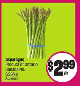 FreshCo Asparagus Product of Ontario Canada No. 1 6.59/kg offer