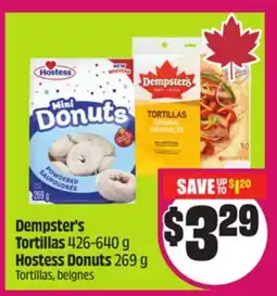 FreshCo Dempster's Tortillas 426-640 g Hostess Donuts 269 g offer