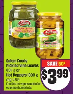 FreshCo Salem Foods Pickled Vine Leaves 454 g or Hot Peppers 1000 g offer