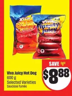 FreshCo Viva Juicy Hot Dog 600 g Selected Varieties offer