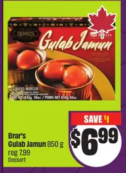 FreshCo Brar's Gulab Jamun 850 g offer