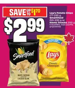 FreshCo Lay's Potato Chips 177-235 g, Smartfood 150-220 g or Havoc Snacks 200 g offer