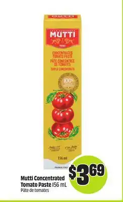 FreshCo Mutti Concentrated Tomato Paste 156 mL offer