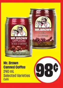FreshCo Mr. Brown Canned Coffee 240 mL Selected Varieties offer