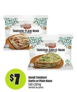 FreshCo Handi Tandoori Garlic or Plain Naan 1.02-1.28 kg offer