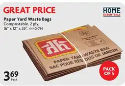 Home Hardware Paper Yard Waste Bags offer