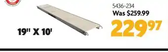 Home Hardware 19 x 10' Scaffold Platform - Aluminum & Plywood offer