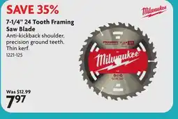 Home Hardware 7-1/4 24 Tooth Framing Saw Blade offer
