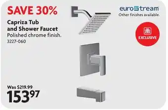 Home Hardware Capriza Tub and Shower Faucet offer