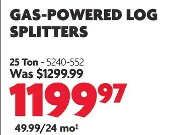 Home Hardware GAS-POWERED LOG SPLITTERS offer