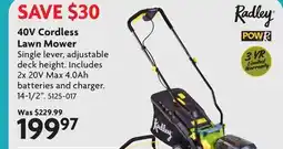 Home Hardware 40V Cordless Lawn Mower offer