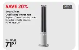 Home Hardware SmartClean Oscillating Tower Fan offer