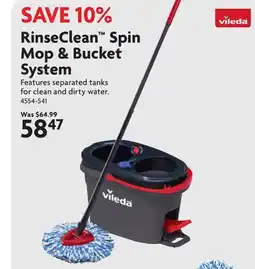 Home Hardware Rinseclean Spin Mop & Bucket System offer