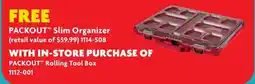 Home Hardware PACKOUT Slim Organizer offer