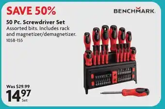 Home Hardware 50 Pc. Screwdriver Set offer