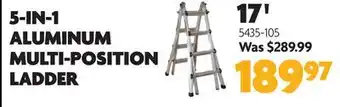 Home Hardware 5-IN-1 ALUMINUM MULTI-POSITION LADDER offer