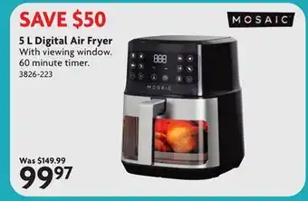 Home Hardware 5 L Digital Air Fryer offer